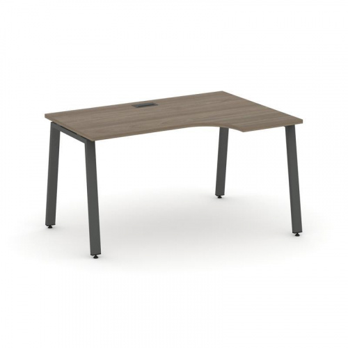 Style Project Стол рабочий эргоном. SN-6A.SPA-001(R) Вяз Благородный/Металл Антрацит 1380*600/980*75 фото 28