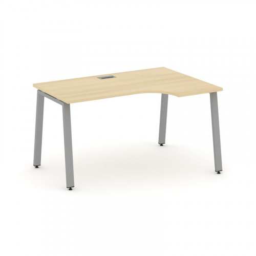 Style Project Стол рабочий эргоном. SN-6A.SPA-001(R) Вяз Благородный/Металл Антрацит 1380*600/980*75 фото 4