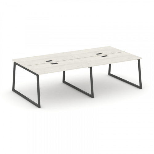 Style Project Рабочая станция 2-х сторон. SN-4T1.DRS-032 Акация Лорка/Металл Антрацит/Заглушка Пласт фото 9