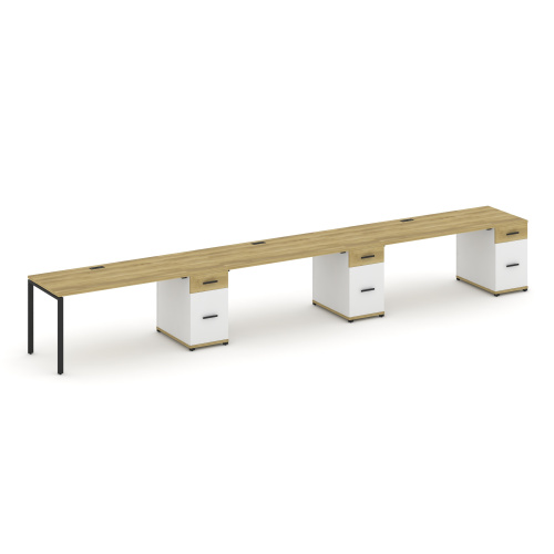 Бенч-система на 3 места с 3 опорными тумбами Concept CN.ORS-447 фото 6