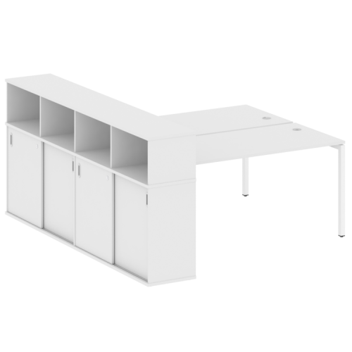 Бенч-система с шкафом-купе на П-обр. м/к Metal System Quattro 40БП.РС-СШК-4.4 фото 12 Бенч-система с шкафом-купе на П-обр. м/к Metal System Quattro 40БП.РС-СШК-4.4 фото 12