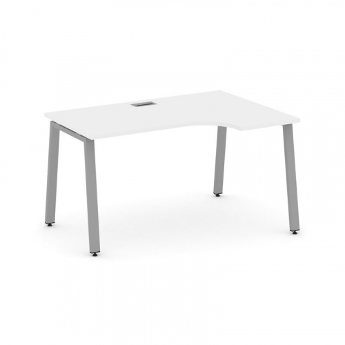 Style Project Стол рабочий эргоном. SN-6A.SPA-001(R) Вяз Благородный/Металл Антрацит 1380*600/980*75 фото 7