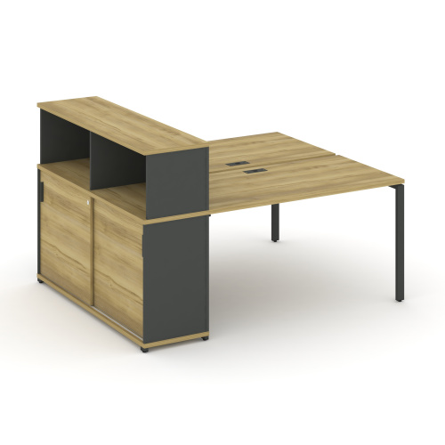 Бенч-система с опорным шкафом-купе с надставкой Concept CN.DRS-237 фото 4