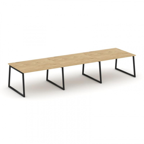 Style Project Стол переговорный SN-4T1.SPRG-053.3 Акация Лорка/Металл Антрацит 4410*1180*750 фото 2