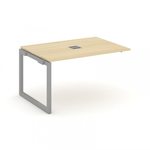 Style Project Проходной наб. элем. перег. стола SN-5O.NSPRG-001 Дуб Наварра/Металл Белый 980*980*750 фото 6