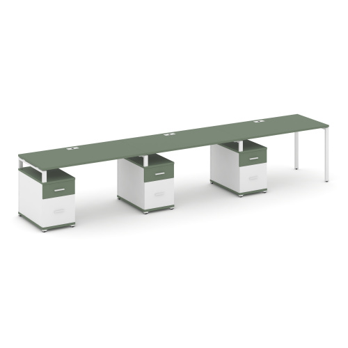 Бенч-система на 3 места с 3 опорными тумбами Concept CN.ORS-346 фото 5