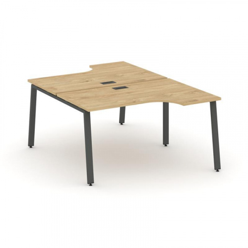 Style Project Рабочая станция эргоном. SN-6A.DRPA-022 Дуб Табак/Металл Белый 1580*1632/1992*750 фото 18