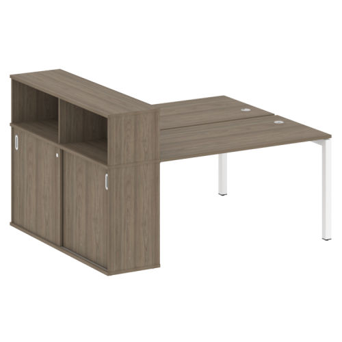 Бенч-система с шкафом-купе на П-обр. м/к Metal System Quattro 50БП.РС-СШК-2.3 фото 3