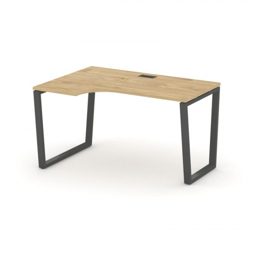 Style Project Стол рабочий эргоном. SN-6T2.SPA-001(L) Акация Лорка/Металл Антрацит/Заглушка Пластик фото 22