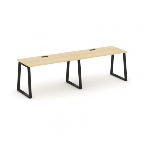 Style Project Рабочая станция 1 сторон. SN-6T1.ORS-023 Акация Лорка/Металл Антрацит/Заглушка Пластик фото 9