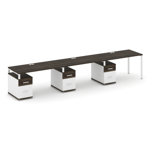 Бенч-система на 3 места с 3 опорными тумбами Concept CN.ORS-347 фото 10