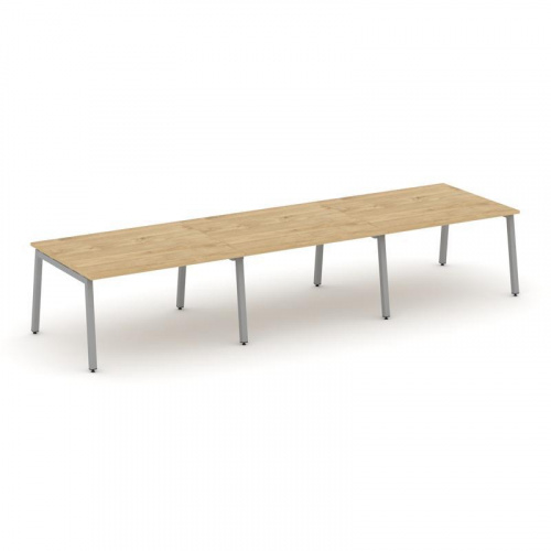 Style Project Стол переговорный SN-5A.SPRG-052.3 Дуб Наварра/Металл Белый 3540*1180*750 фото 9