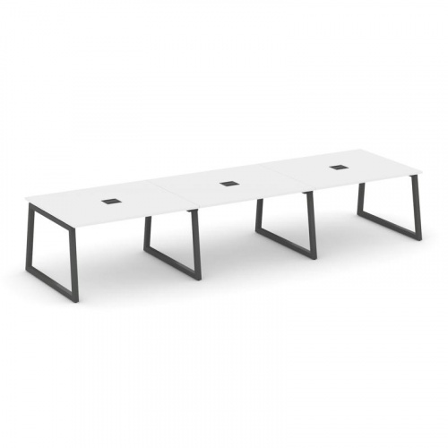 Style Project Стол переговорный SN-5T1.SPRG-053 Акация Лорка/Металл Антрацит/Заглушка Металл Антраци фото 26