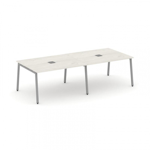 Style Project Стол переговорный SN-4A.SPRG-042 Белый/Металл Антрацит 2360*1180*750 фото 6 Style Project Стол переговорный SN-4A.SPRG-042 Белый/Металл Антрацит 2360*1180*750 фото 6