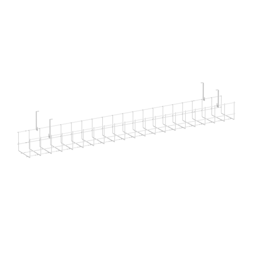 Кабель-канал сетчатый узкий KK-S-100U Металл Белый 1005*131*154 фото 3