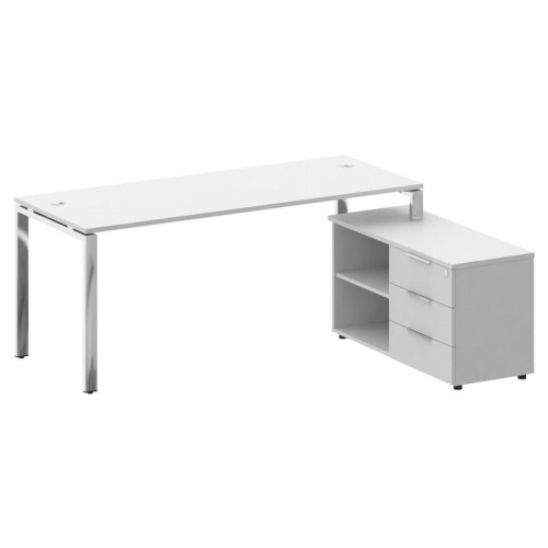 Стол руководителя с тумбой Metal System Direct БГ.СРТ-5.7 (R) фото 3