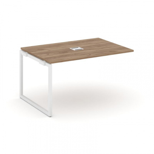 Style Project Проходной наб. элем. перег. стола SN-4O.NSPRG-001 Дуб Наварра/Металл Белый 980*980*750 фото 11