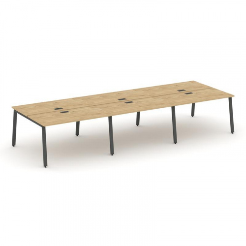 Style Project Рабочая станция 2-х сторон. SN-6A.DRS-074 Дуб Табак/Металл Антрацит 4740*1432*750 фото 20