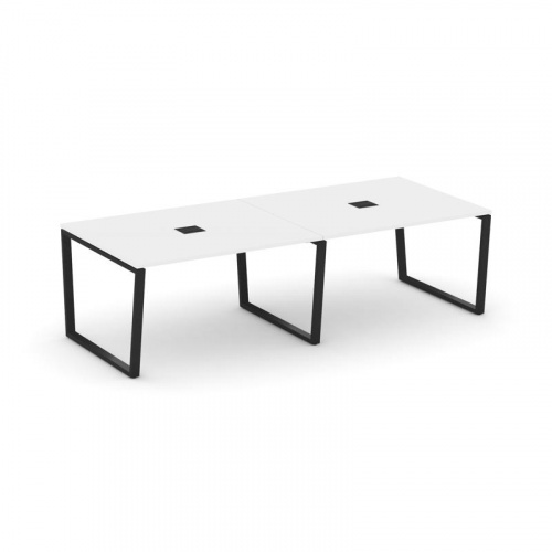 Style Project Стол переговорный SN-6T2.SPRG-042 Акация Лорка/Металл Антрацит/Заглушка Металл Антраци фото 7