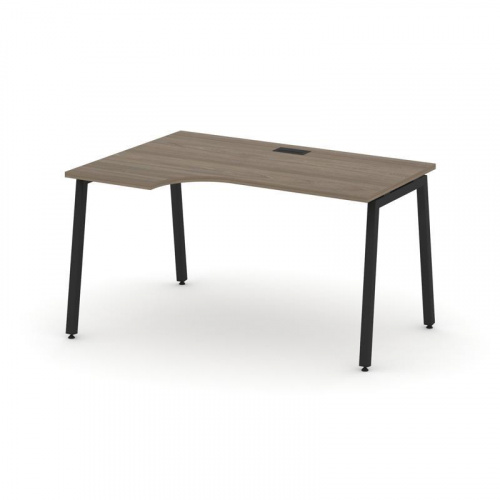 Style Project Стол рабочий эргоном. SN-4A.SPA-002(L) Белый/Металл Антрацит 1580*600/980*750 фото 14