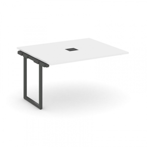 Style Project Проходной наб. элем. перег. стола SN-4O.NSPRG-032 Антрацит/Металл Белый 1180*1180*750