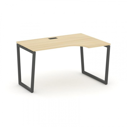 Style Project Стол рабочий эргоном. SN-4T2.SPA-012(R) Акация Лорка/Металл Антрацит/Заглушка Пластик фото 28