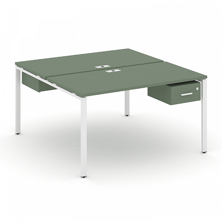 Бенч-система на 2 места с подвесными тумбами Concept CN.DRS-112