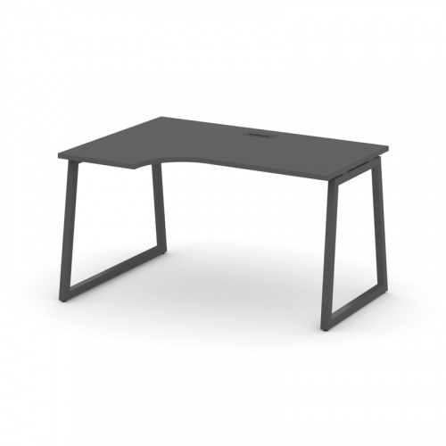 Style Project Стол рабочий эргоном. SN-4T1.SPA-012(L) Акация Лорка/Металл Антрацит/Заглушка Пластик фото 14