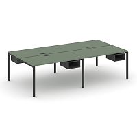 Бенч-система на 4 места с подвесными тумбами Concept CN.DRS-122