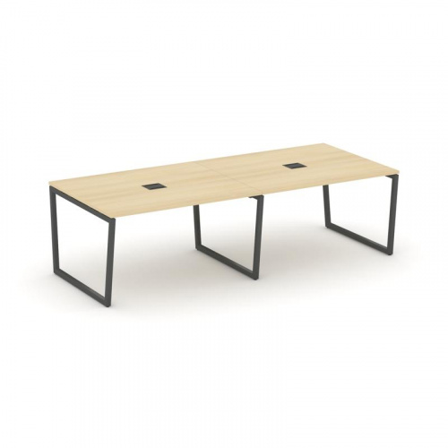 Style Project Стол переговорный SN-4T2.SPRG-042 Акация Лорка/Металл Антрацит/Заглушка Металл Антраци фото 28