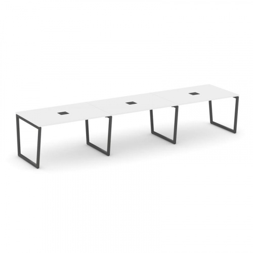 Style Project Стол переговорный SN-4T2.SPRG-023 Акация Лорка/Металл Антрацит/Заглушка Металл Антраци фото 26