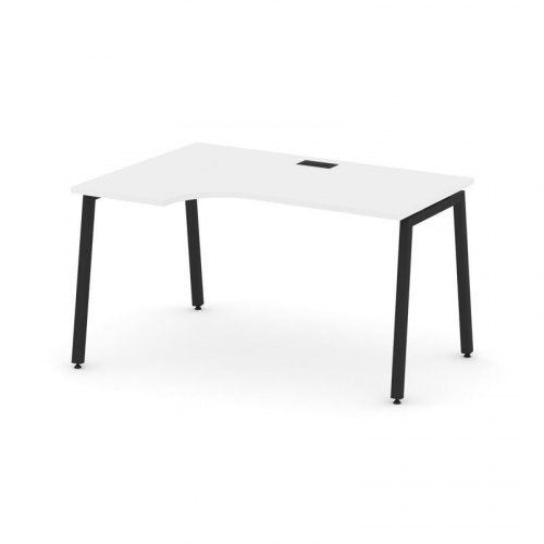 Style Project Стол рабочий эргоном. SN-4A.SPA-002(L) Белый/Металл Антрацит 1580*600/980*750 фото 6