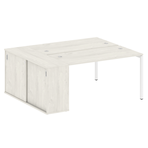 Бенч-система с шкафом-купе на П-обр. м/к Metal System Quattro 40БП.РС-СШК-1.3 фото 7