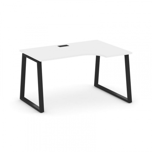 Style Project Стол рабочий эргоном. SN-6T1.SPA-022(R) Акация Лорка/Металл Антрацит/Заглушка Пластик фото 9