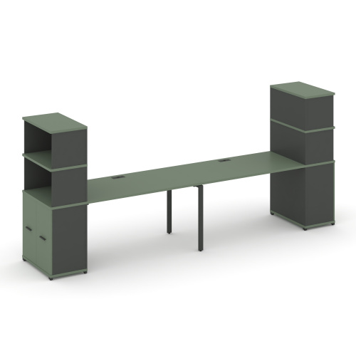 Бенч-система с опорными распашными шкафами Concept CN.ORS-231 фото 2