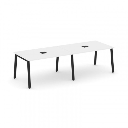 Style Project Стол переговорный SN-6A.SPRG-014 Тиквуд Светлый/Металл Белый 3160*980*750 фото 6