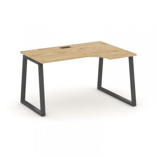 Style Project Стол рабочий эргоном. SN-6T1.SPA-022(R) Акация Лорка/Металл Антрацит/Заглушка Пластик фото 22