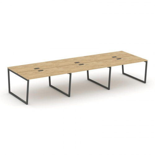 Style Project Рабочая станция 2-х сторон. SN-4T2.DRS-064 Акация Лорка/Металл Антрацит/Заглушка Пласт фото 22