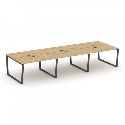 Style Project Рабочая станция 2-х сторон. SN-6T2.DRS-064 Акация Лорка/Металл Антрацит/Заглушка Пласт фото 22