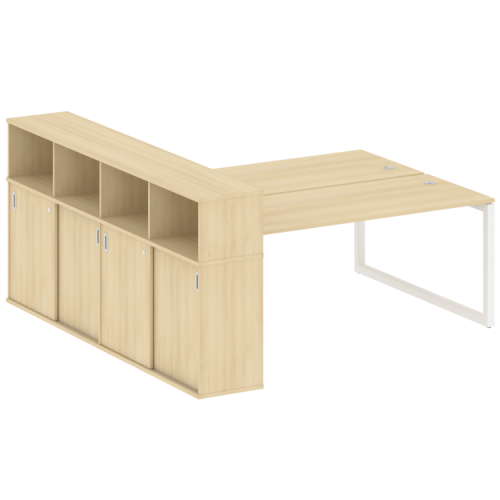 Бенч-система с шкафом-купе на О-обр. м/к Metal System Quattro 50БО.РС-СШК-4.5 фото 15