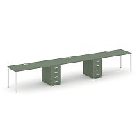 Бенч-система на 3 места с 2 опорными тумбами Concept CN.ORS-434