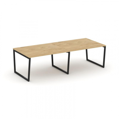 Style Project Стол переговорный SN-4T2.SPRG-042.3 Акация Лорка/Металл Антрацит 2360*1180*750