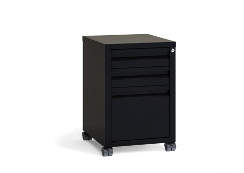 Riva Metal Тумба мобильная металлическая (центральный замок) RM.TM-21.1 Металл Мокко 440*494*658 фото 2