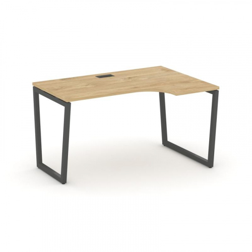 Style Project Стол рабочий эргоном. SN-4T2.SPA-012(R) Акация Лорка/Металл Антрацит/Заглушка Пластик фото 22