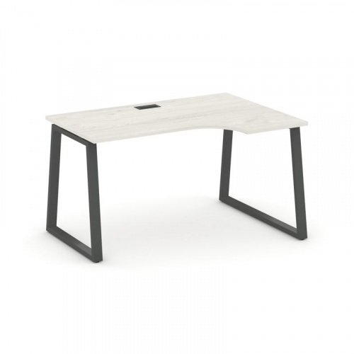 Style Project Стол рабочий эргоном. SN-6T1.SPA-022(R) Акация Лорка/Металл Антрацит/Заглушка Пластик фото 24