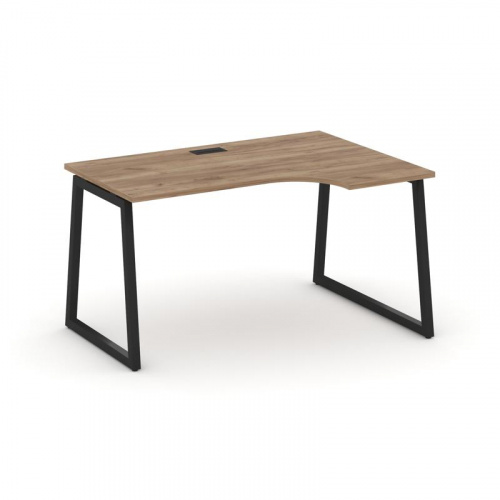 Style Project Стол рабочий эргоном. SN-4T1.SPA-012(R) Акация Лорка/Металл Антрацит/Заглушка Пластик фото 5 Style Project Стол рабочий эргоном. SN-4T1.SPA-012(R) Акация Лорка/Металл Антрацит/Заглушка Пластик фото 5