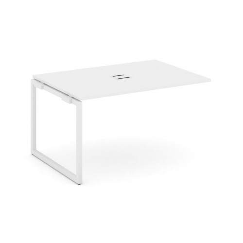 Style Project Проходной наб. элем. перег. стола SN-4O.NSPRG-001 Дуб Наварра/Металл Белый 980*980*750 фото 10