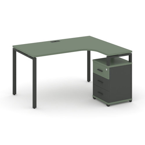 Стол эргономичный с опорной тумбой Concept CN.SA-307(R)