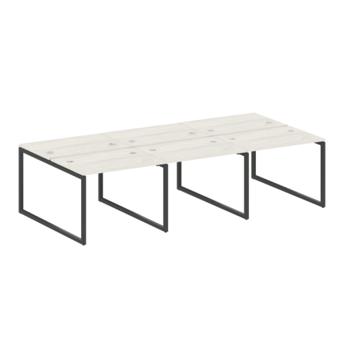 Бенч-система на 6 рабочих мест на О-обр. м/к Metal System Quattro 40БО.СМ-6.1 фото 11