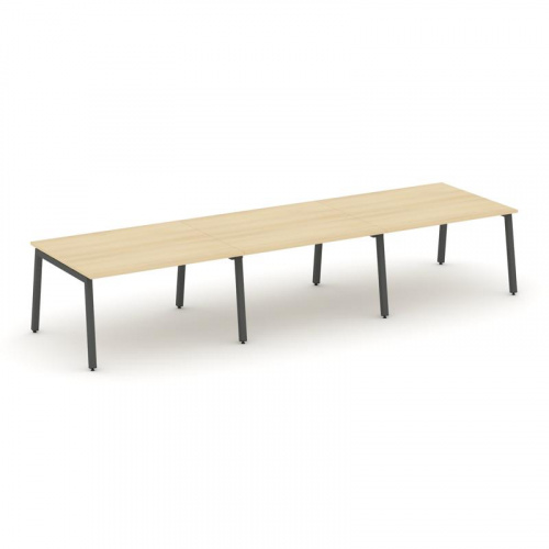 Style Project Стол переговорный SN-5A.SPRG-052.3 Дуб Наварра/Металл Белый 3540*1180*750 фото 27